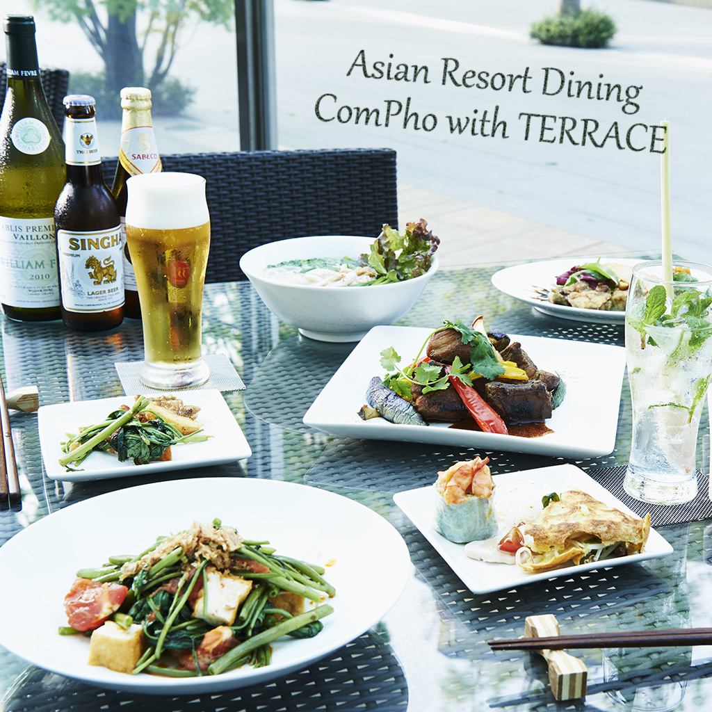 Stylish Asian dining ☆ Enjoy a resort atmosphere in an open space with a terrace ♪