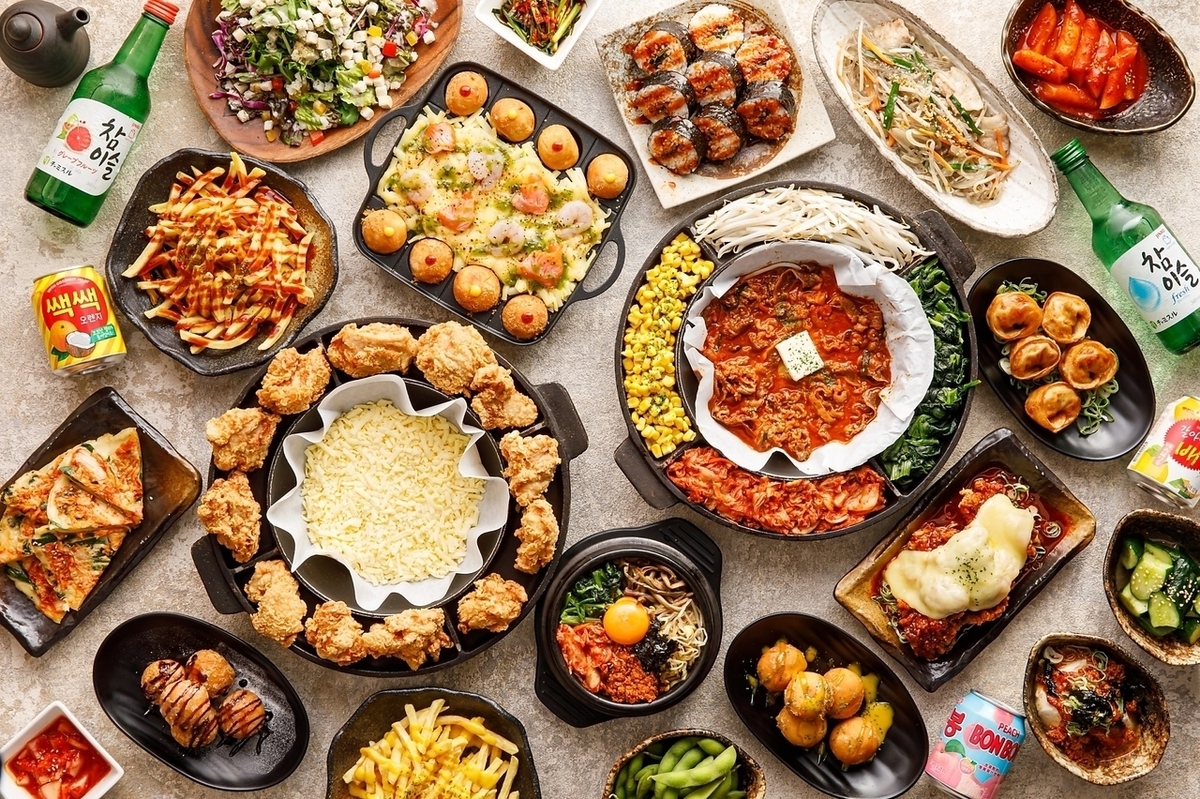 食べ放題♪】チーズチュクミサムギョプサル等選べるメイン&アイス付