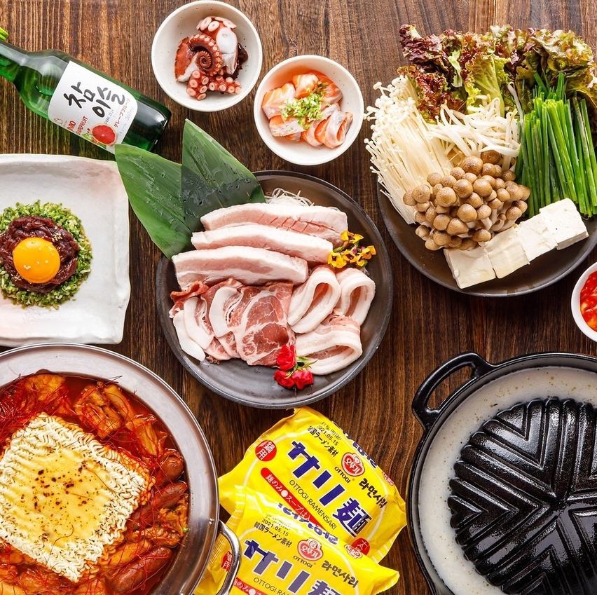 All-you-can-eat Korean food and meat dishes ⇒ from 2,178 yen ♪