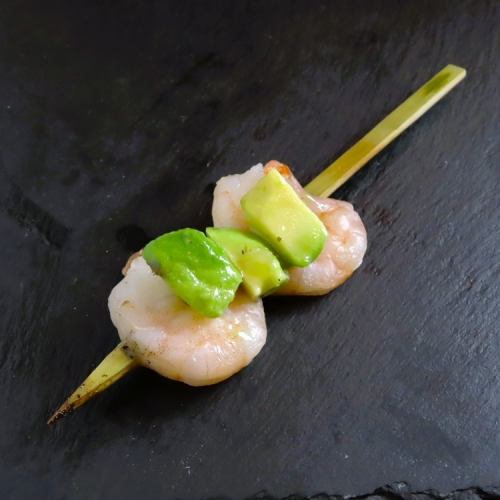 싶은 와사비 타르타르 / 싶은 강판 폰즈 / 싶다 바질 토마토 / 새우 아보카도 / 새우 바질 치즈