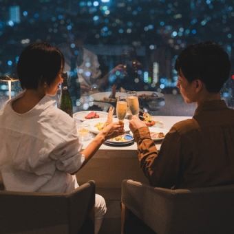 【ディナー】カウンター確約。デートコース お一人様5,500円