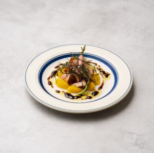 鴨パストラミとオレンジのカルパッチョ