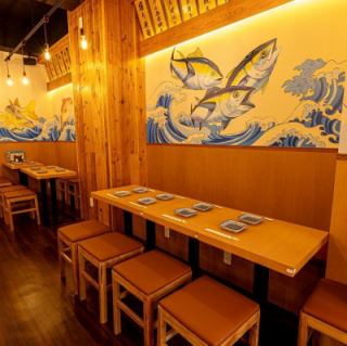 This seating area can be used for various occasions, such as banquets and birthday parties.It is spacious and has a sense of privacy, allowing you to enjoy yourself without worrying about others even in a lively setting.Enjoy a heartwarming time surrounded by dishes made with seasonal ingredients and carefully selected alcoholic beverages.We will create a special moment for you with our heartfelt hospitality.