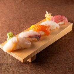 大将のお任せ握り寿司 5貫