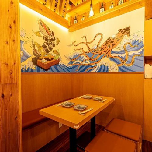 ゆったり落ち着く少人数席