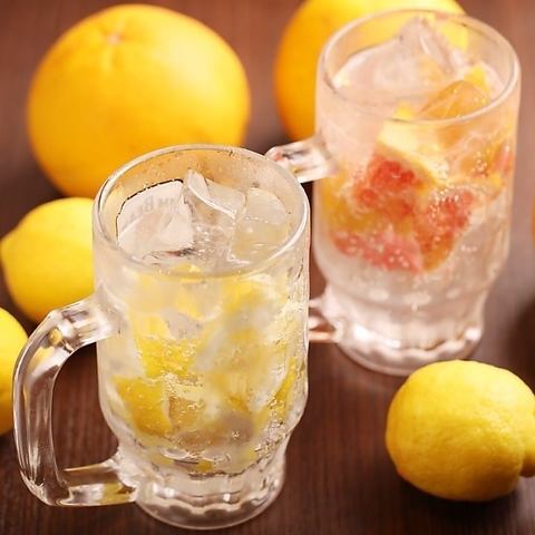 種類豊富なレモンサワー◎