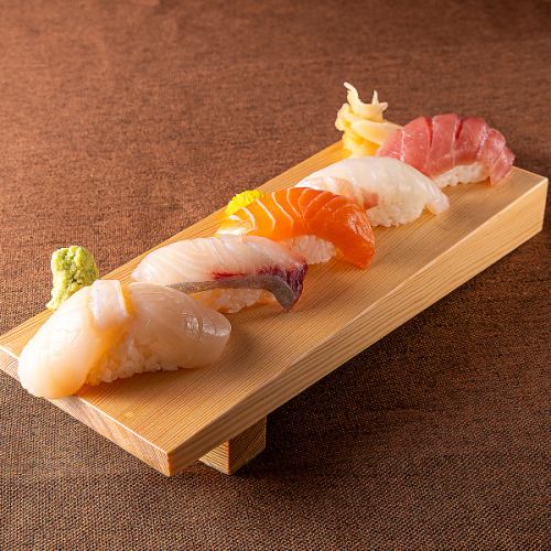 大将厳選!お任せ握り寿司5貫