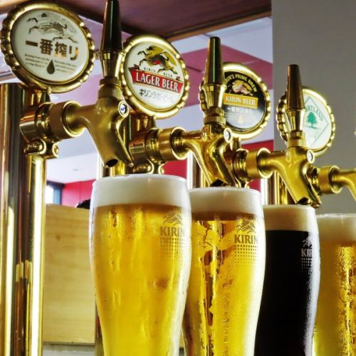 All-you-can-drink four types of draft beer