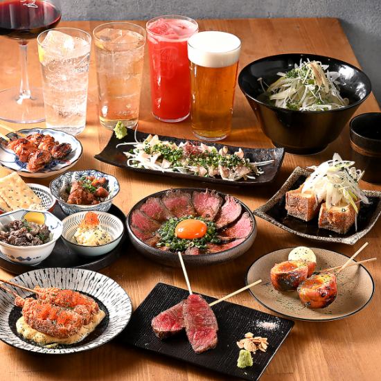 家族が営む肉屋からの自社仕入れ！厳選和牛と趣向を凝らした創作串をどうぞ★