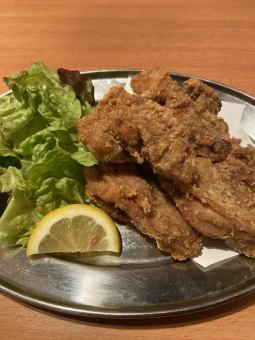 Fried chicken with soup stock