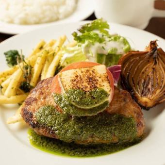 【ランチ】選べる子ブタのハンバーグコース【ドリンク付き】