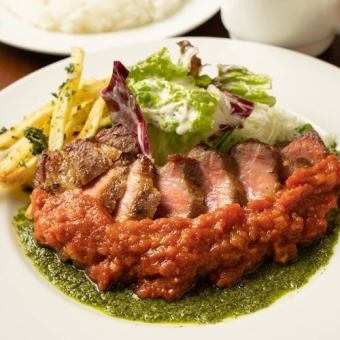 【ランチ】子ブタ自慢の最高級イベリコ豚のステーキコース【ドリンク付き】