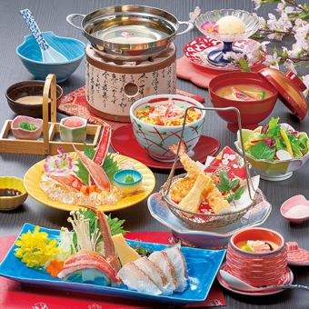 [2025.3.1~4.20 Spring Color Fair] Crab and sea bream shabu-shabu small pot meal