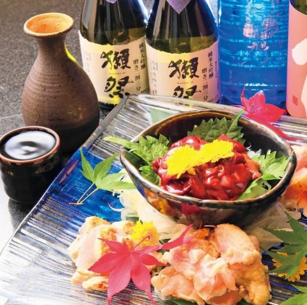 Enjoy our wide selection of Japanese sake!