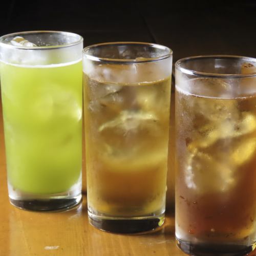 様々な『お茶割り』をご堪能下さい