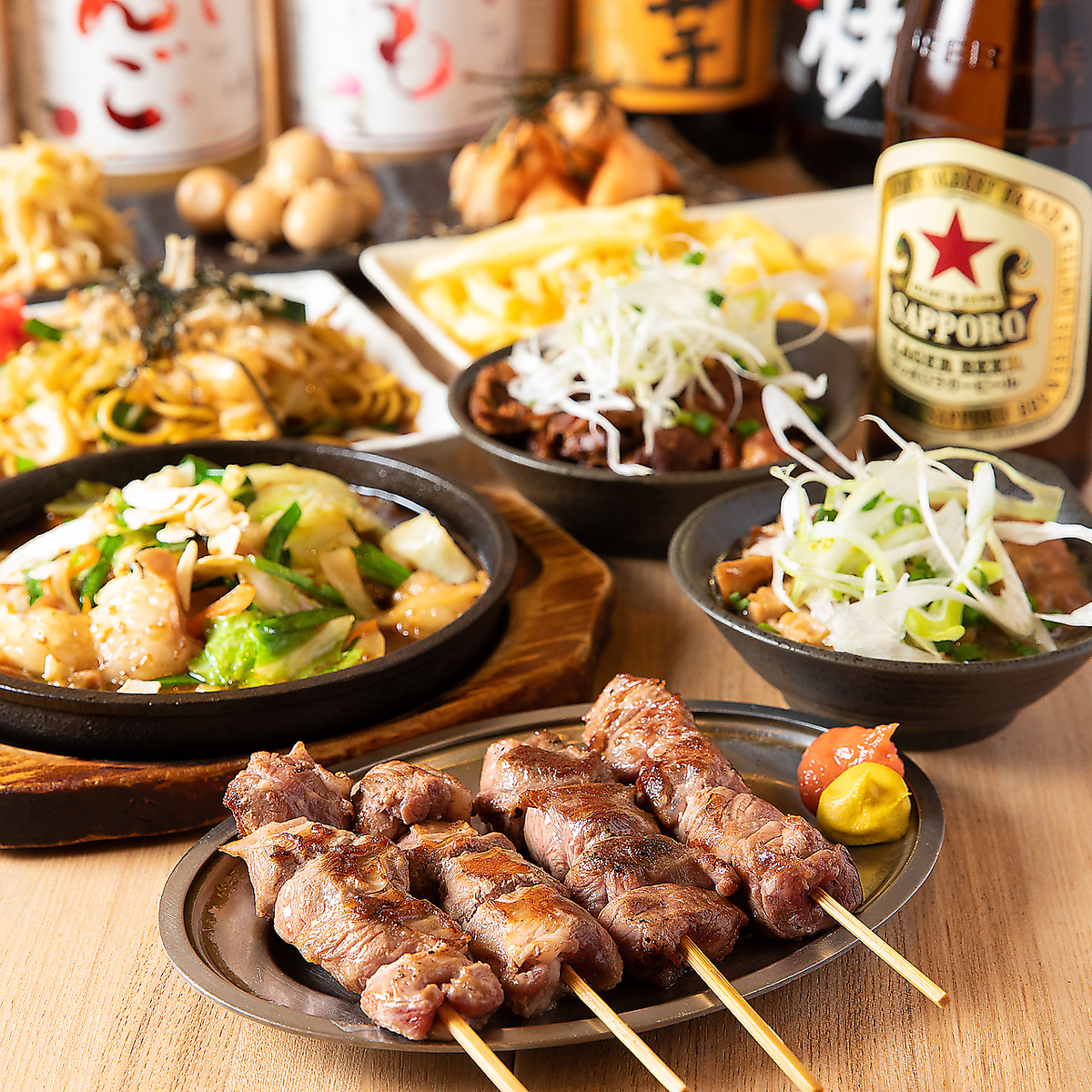 【食べ放題×飲み放題】平日限定ドリンク300円均！ちょい飲みも宴会も◎