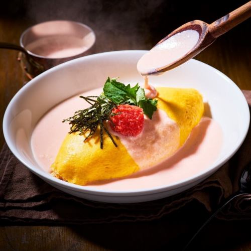 Hakata Mentaiko Cream Omelette Rice