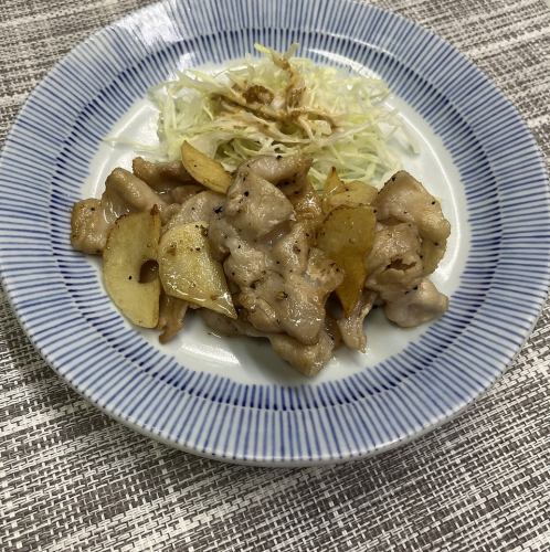 豚バラガーリック焼き