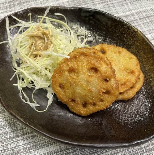レンコンのはさみ揚げ
