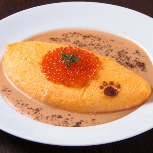 いくらのウニクリームオムレツ