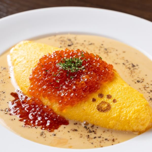 NORANEKO定番！いくらのウニクリームオムレツ♪