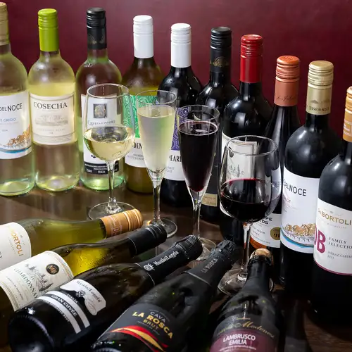 　【 グラスワイン15種類！】1時間ワイン飲み放題