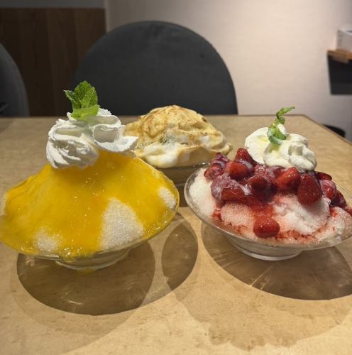 夏季限定　自家製シロップのかき氷