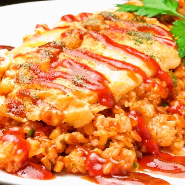 「チーズ入りオムライス」