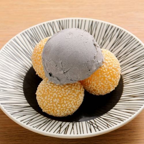 芝麻饺子冰淇淋