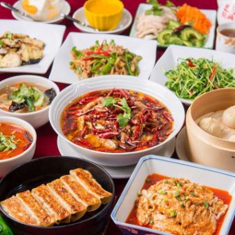 【食べ飲み放題！】本場の中華料理34品+ドリンク27種類の2時間食べ飲み放題コース！4980円(税込)