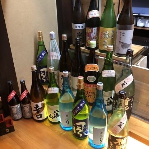 豊富に揃ったお酒！日本酒、焼酎各種