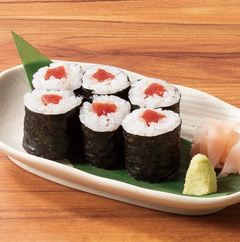 Bluefin tuna tekka roll (thin roll)