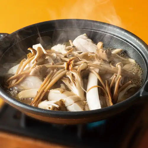 버섯 닭 모모 버터 구이
