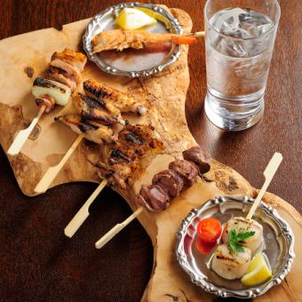 ヒッコリーバードスタンダードコース話題のとろけるバスクチーズケーキつき!★飲み放題付き★
