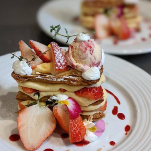 旬素材のスイーツも♪