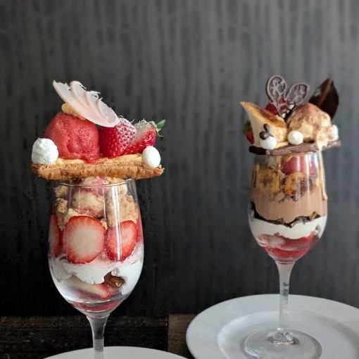 【1050円～2100円】☆カフェタイム☆旬の限定パフェやスイーツ等