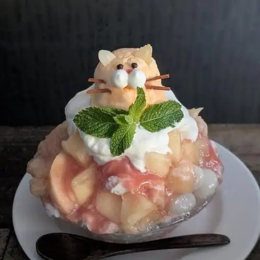 ☆カフェタイム☆夏季限定！ラクーアンクロシェの自家製ミルクかき氷1200円～
