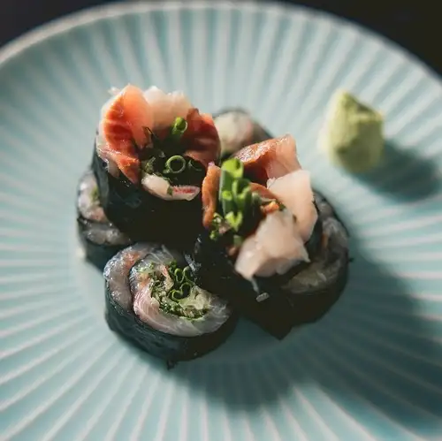 旬魚の薬味巻き