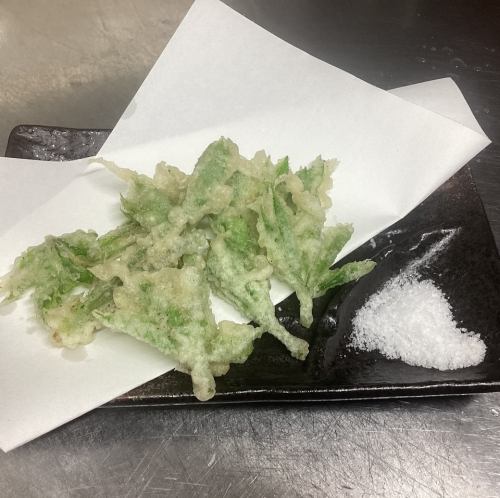 こしあぶら天ぷら山菜