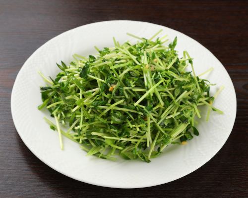 豆苗強火炒め