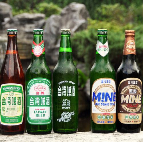 バリエーション多数！台湾のビールもご用意！