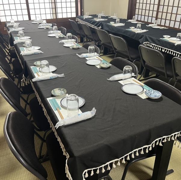 2階は最大40名まで可能なテーブル席！お客様だけの空間をお過ごし下さい♪