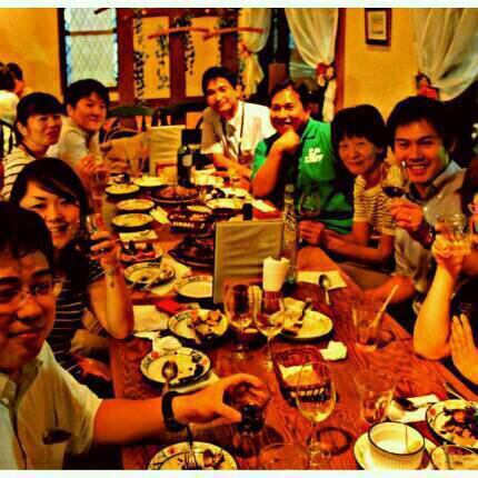 1列テーブルで盛り上がる!