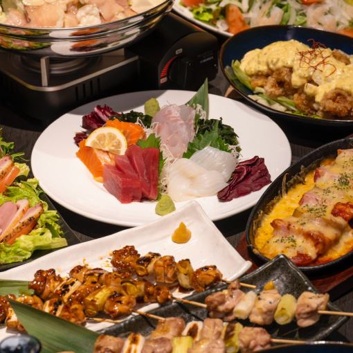 宴会イチオシ！　【贅沢三昧♪】　無制限飲み放題付き料理7品5500円コース