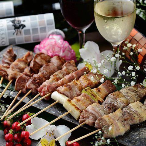 Assorted skewers (5 skewers)