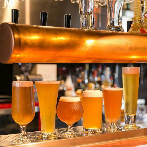 6 types of craft beer are available! You can enjoy different flavors depending on the season