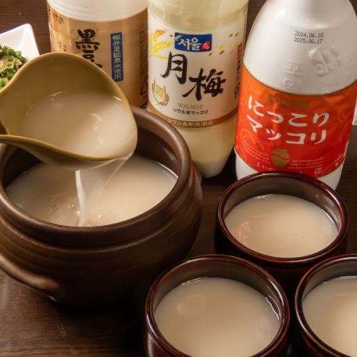 Makgeolli (various types) (by glass)