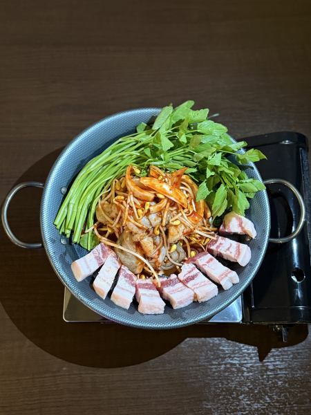 美星町 三元豚珍甘のオジンオ(イカ)ミナリ(せり)サムギョプサル