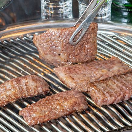 Kalbi and Samgyeopsal Course (A5 rank Wagyu beef kalbi)