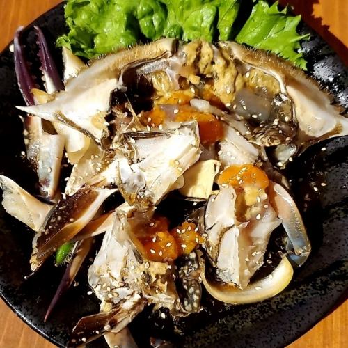 Seasonal only! Fisherman's quenched Hokkaido blue crab Ganjang Gejang is now available in larger quantities!